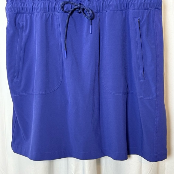 Athleta Expedition Skort Dress Romper Mesh Shorts Size 14 Blue - Picture 9 of 16